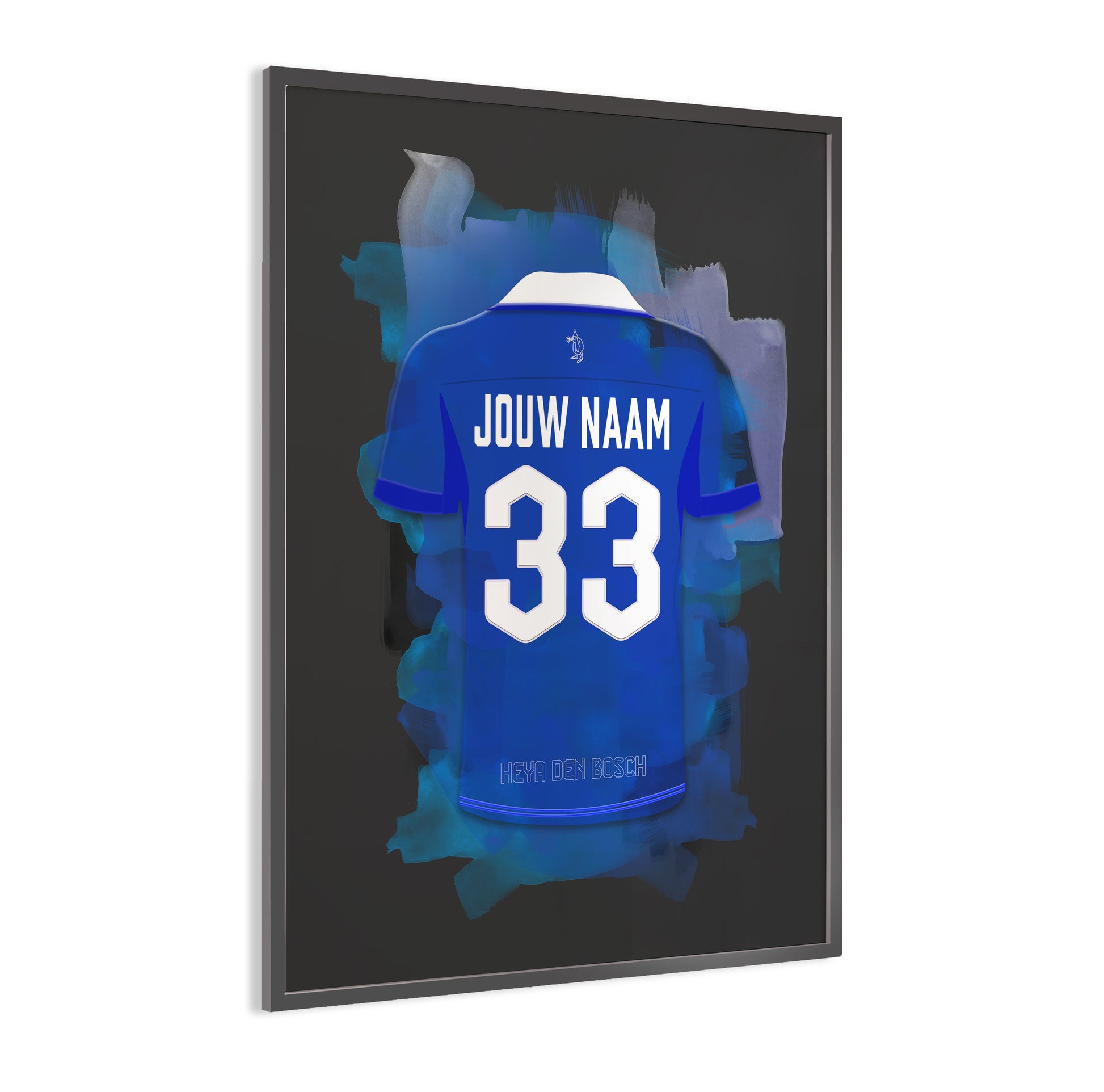 FC Den Bosch wanddecoratie - Gepersonaliseerde poster - Voetbal fan cadeau