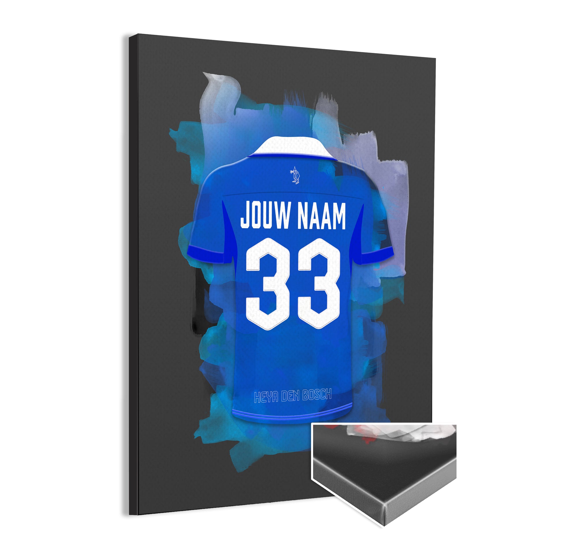 FC Den Bosch wanddecoratie - Canvas poster - Voetbal fan cadeau