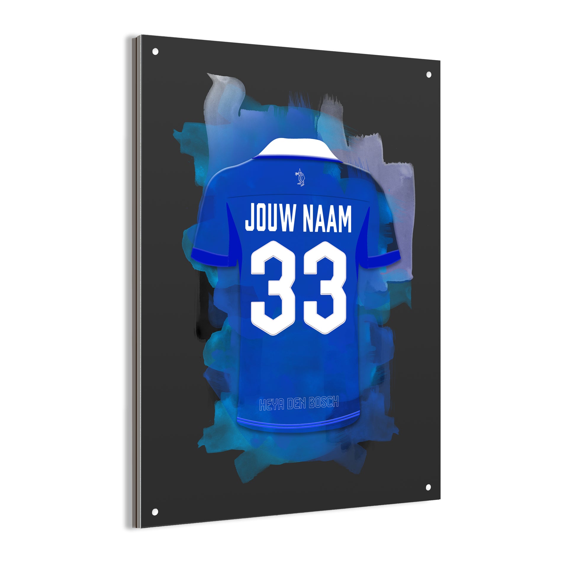 FC Den Bosch wanddecoratie - Dibond poster - Voetbal fan cadeau