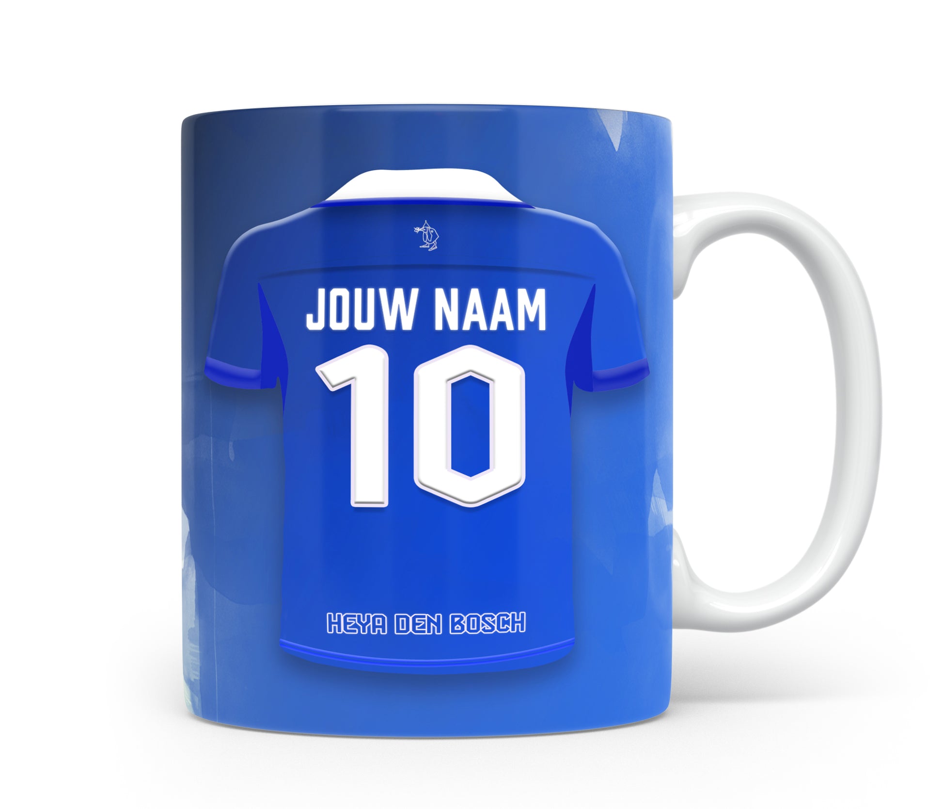 FC Den Bosch voetbal mok - Met personalisatie - Eigen naam en rugnummer - Keramiek voetbalmok