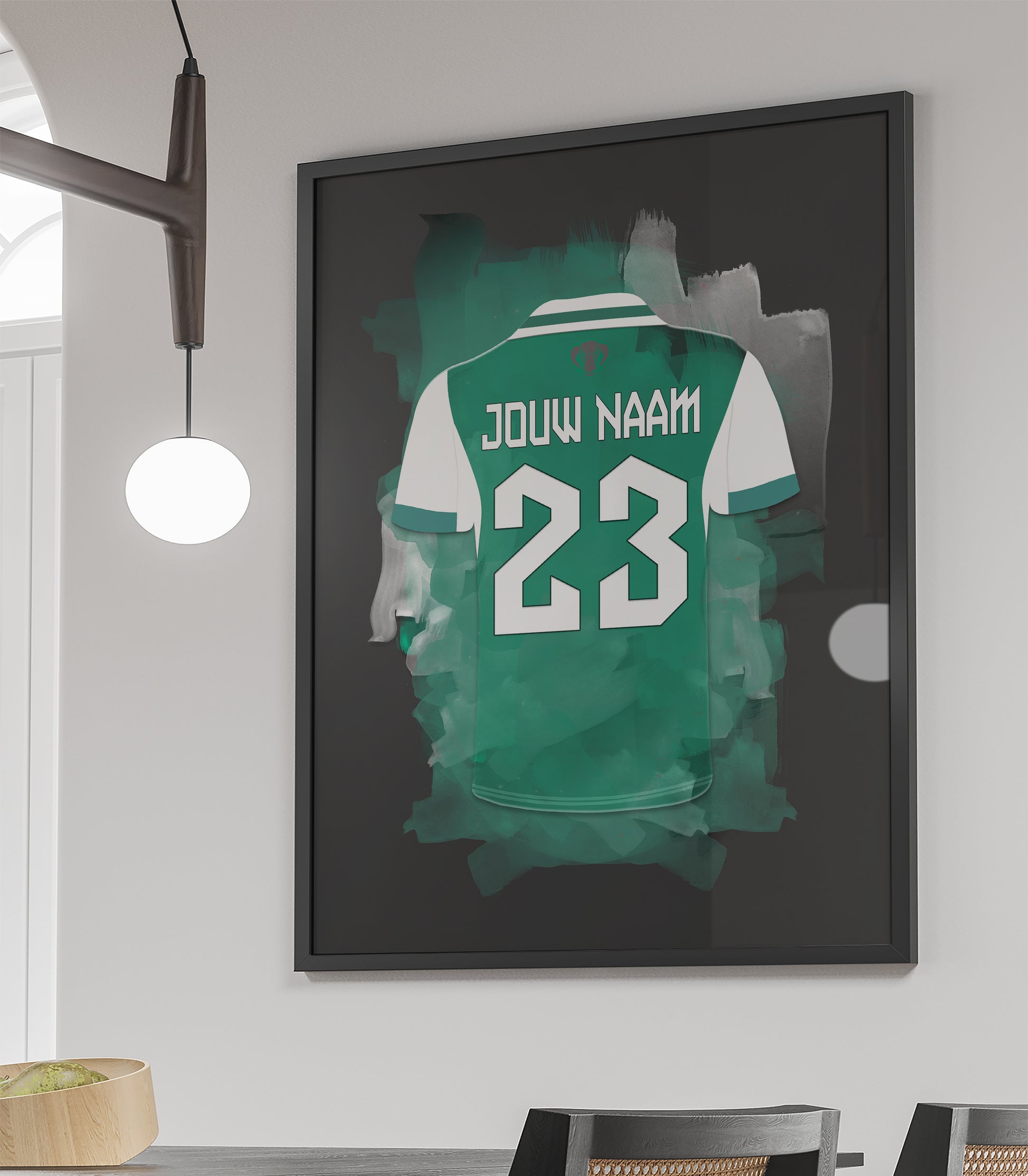 FC Dordrecht wanddecoratie - Ingelijste poster - Voetbal fan cadeau