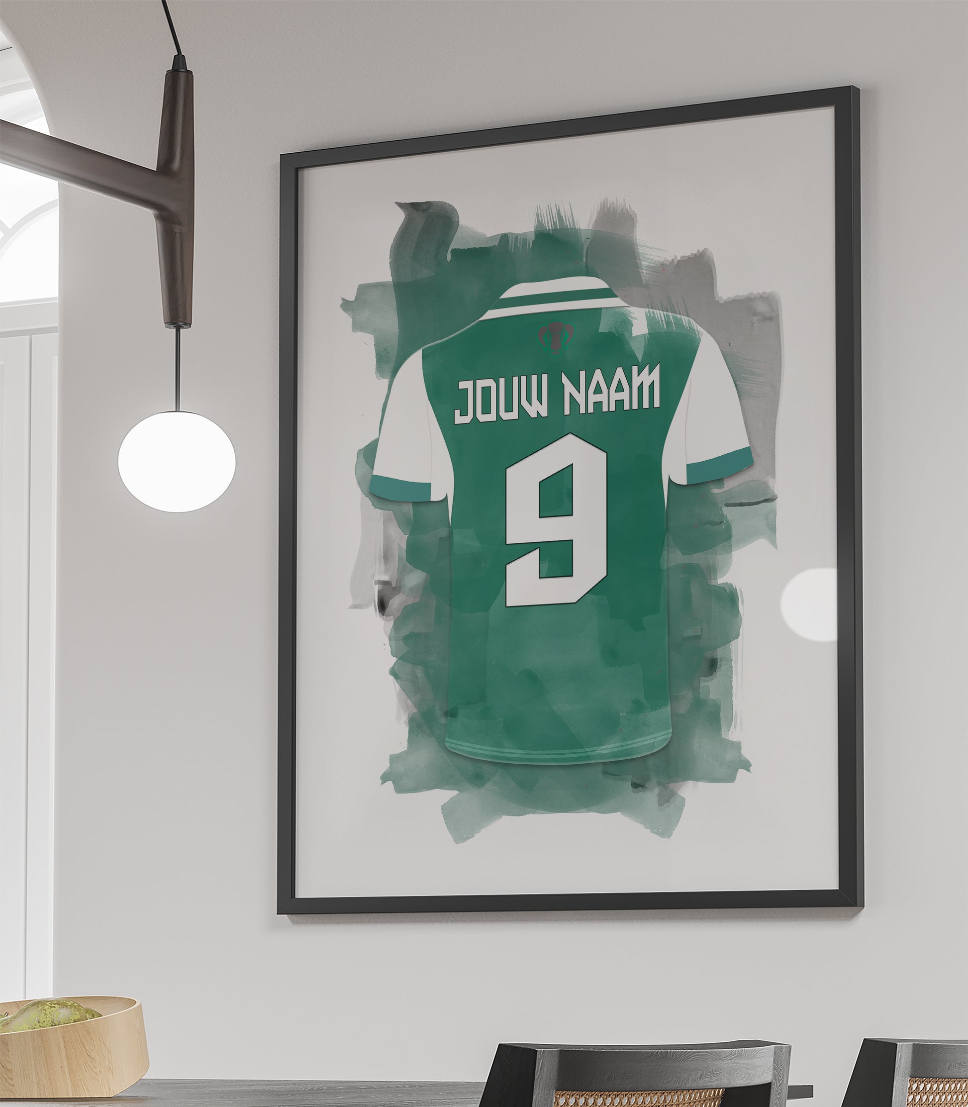 FC Dordrecht wanddecoratie - Ingelijste poster - Voetbal fan cadeau