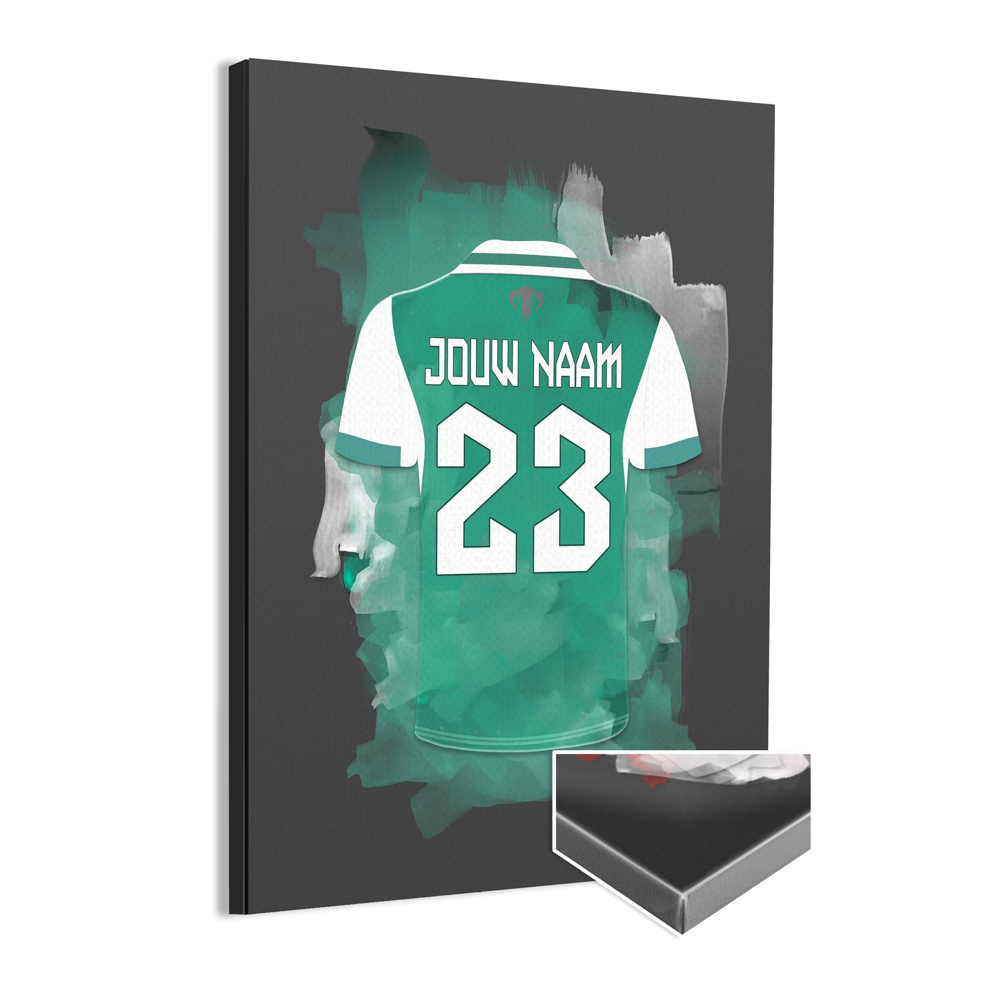 FC Dordrecht wanddecoratie - Canvas poster - Voetbal fan cadeau