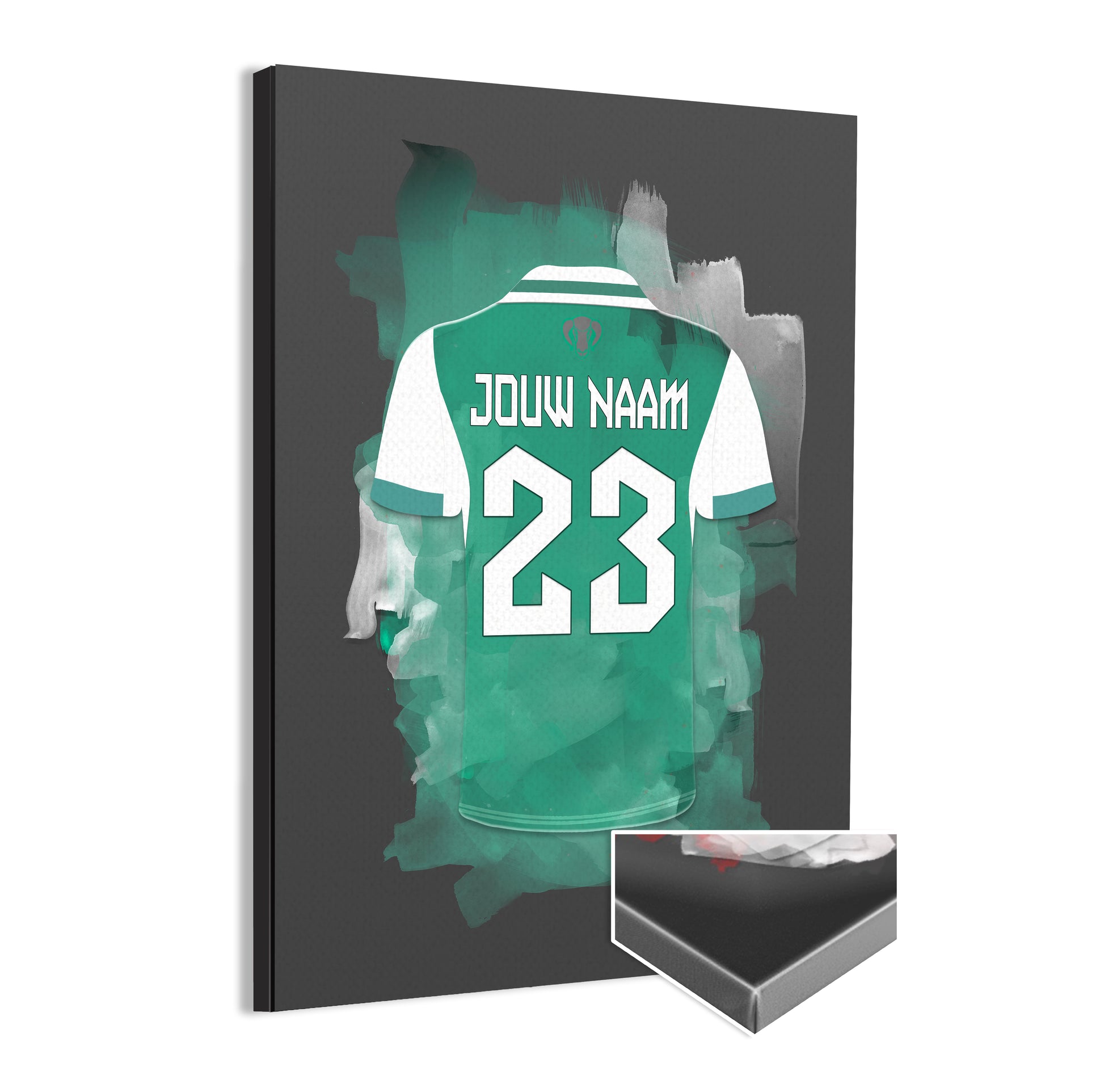 FC Dordrecht wanddecoratie - Canvas poster - Voetbal fan cadeau