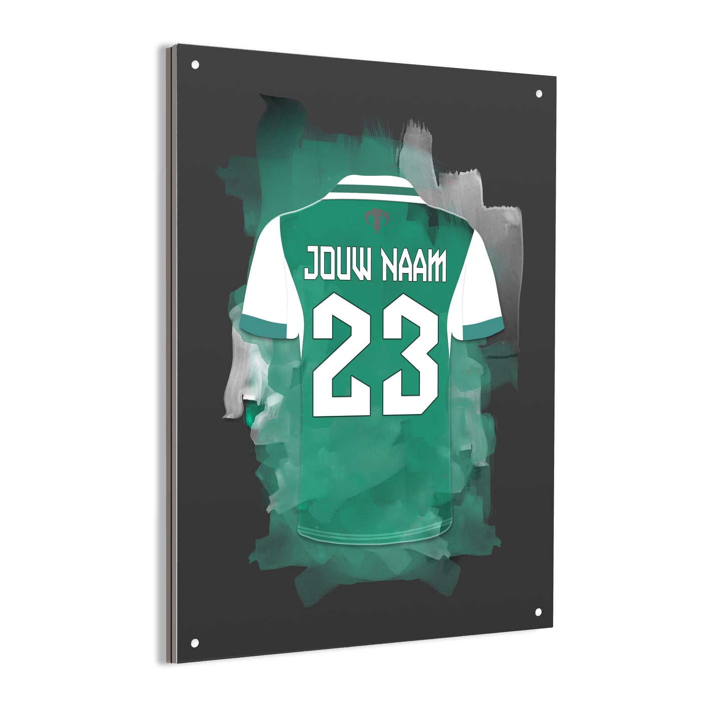 FC Dordrecht wanddecoratie - Dibond poster - Voetbal fan cadeau