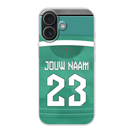 FC Dordrecht telefoonhoesje met naam - Apple iPhone - Voetbal fan kado