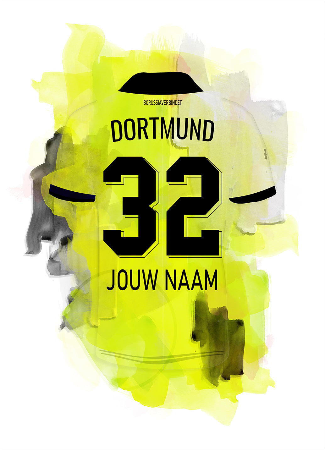 Dortmund voetbalposter met personalisatie