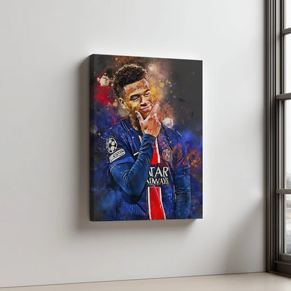 Doue Voetbal Wanddecoratie Canvas Aluminium Dibond