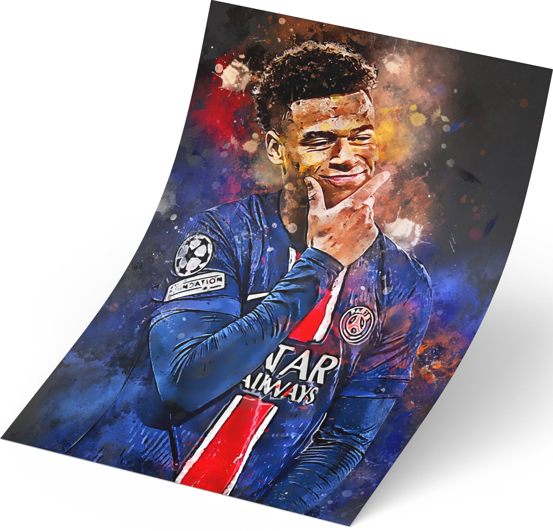 Desire Doué losse poster - Voetbal fan schilderij