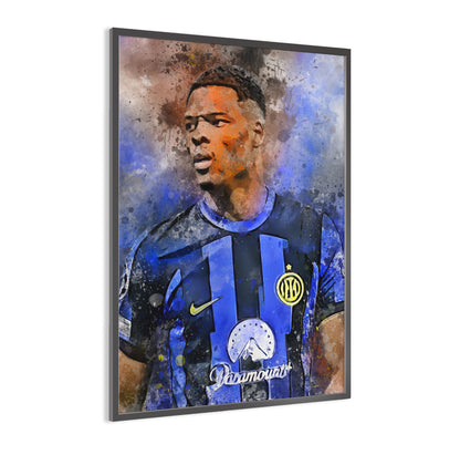 Denzel Dumfries wanddecoratie - Portret poster - Voetbal fan cadeau