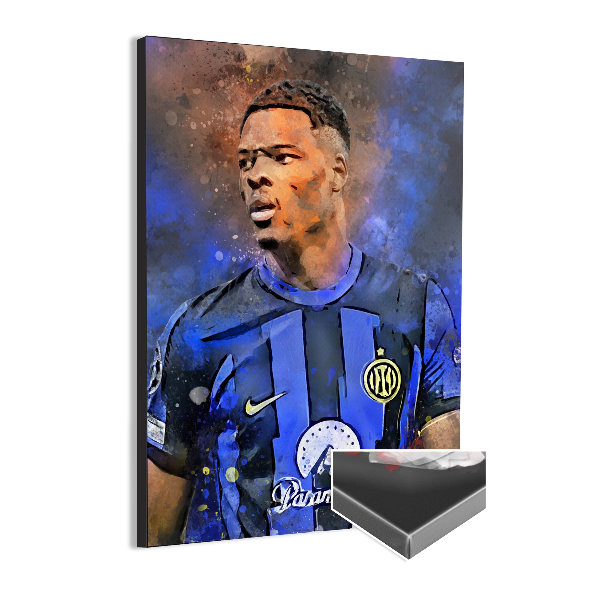 Denzel Dumfries wanddecoratie - Canvas poster - Voetbal fan cadeau