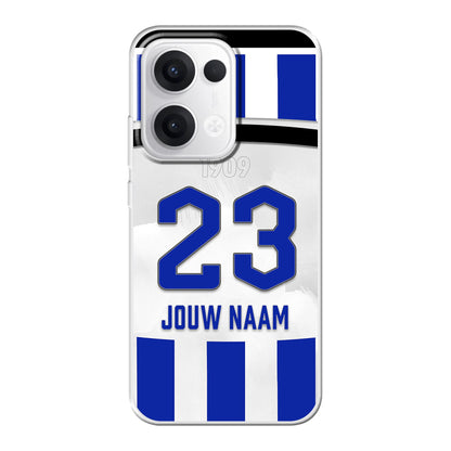 FC Eindhoven telefoonhoesje met naam - Oppo Reno - Voetbal fan kado