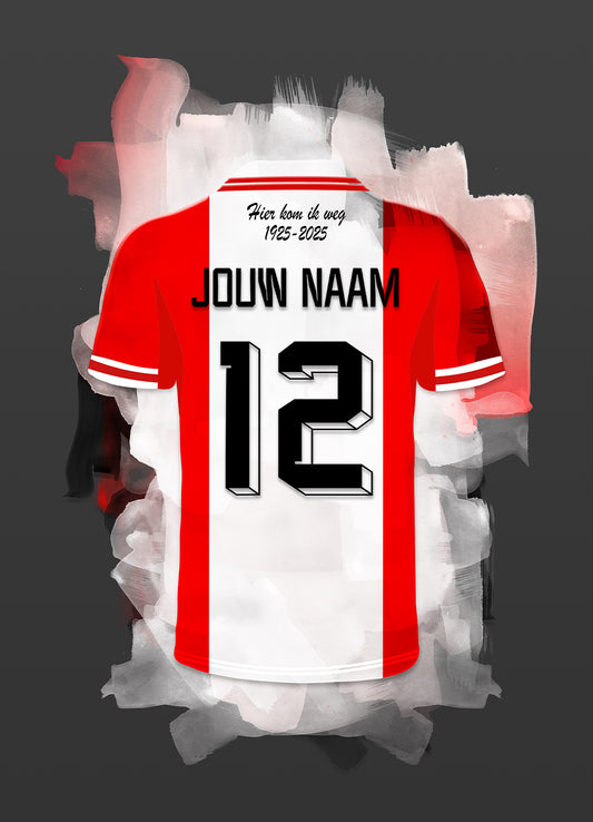 FC Emmen wanddecoratie - Losse poster - Voetbal fan cadeau
