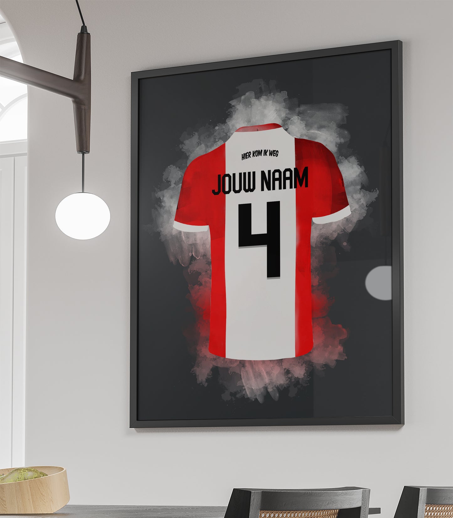 FC Emmen voetbalposter met eigen naam