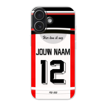 FC Emmen telefoonhoesje met naam - Apple iPhone - Voetbal fan kado
