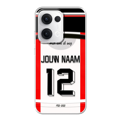 FC Emmen telefoonhoesje met naam - Oppo Reno - Voetbal fan kado
