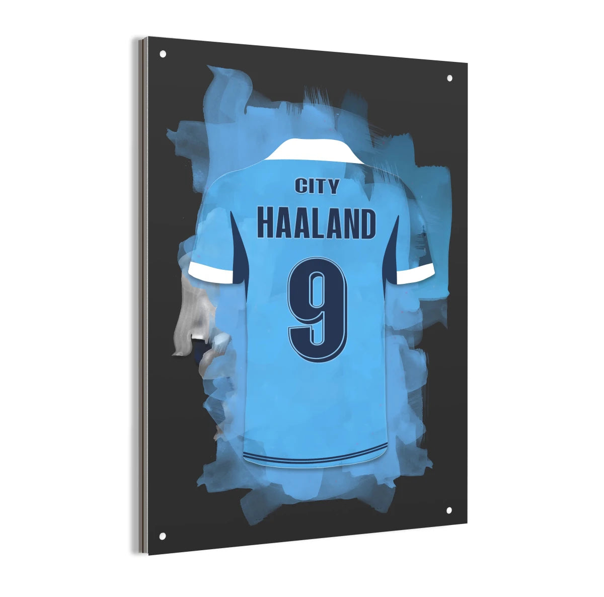 Erling Haaland aluminium dibond print - Verjaardag cadeau kinderkamer