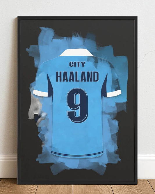 Haaland Man City Voetbal Poster