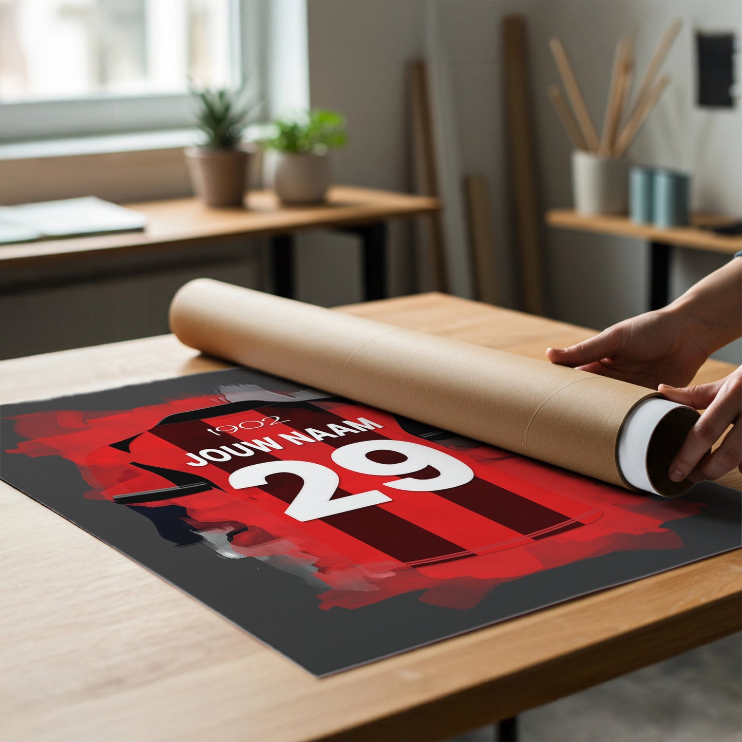 Excelsior Rotterdam Voetbal Poster Jongenskamer Decoratie