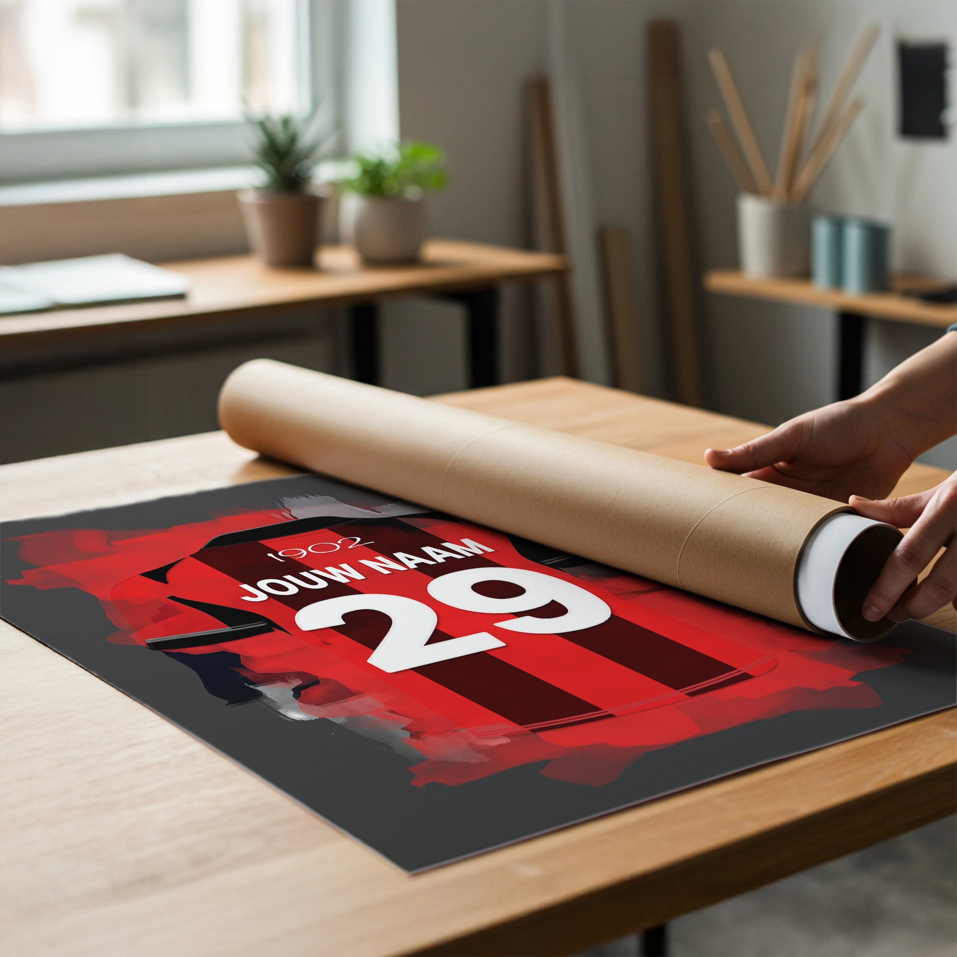 Excelsior Rotterdam Voetbal Poster Jongenskamer Decoratie