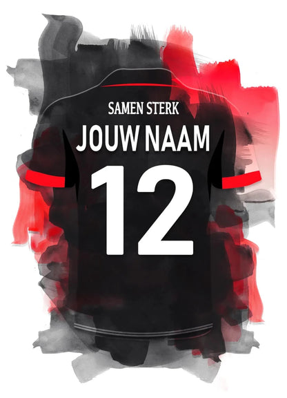 Excelsior Rotterdam Voetbal Poster Muurdecoratie