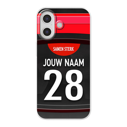 Excelsior Rotterdam 2025-2026 telefoonhoesje met personalisatie - Apple iPhone telefoonhoesjes - Voetbal fan kado 