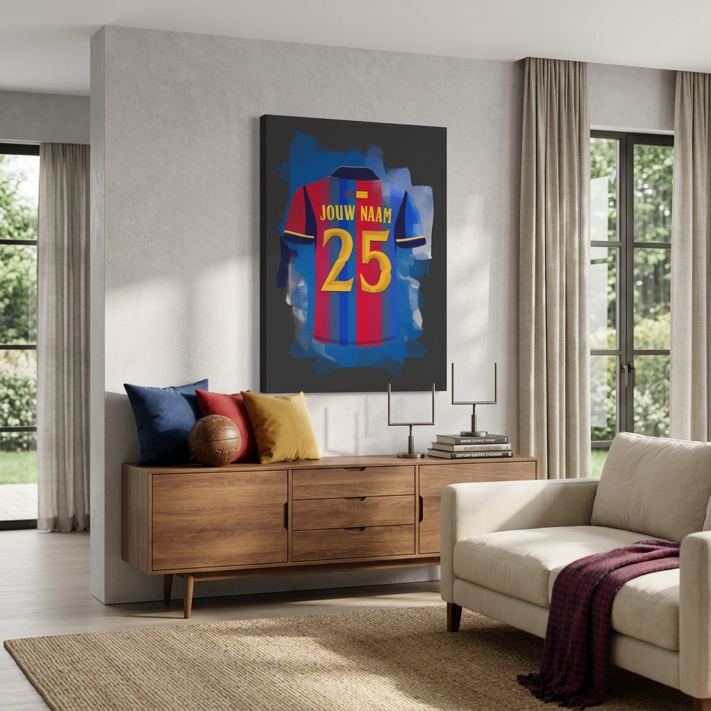 FC Barcelona Voetbal Canvas Muurdecoratie Bestellen