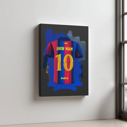 FC Barcelona Aluminium Dibond Wanddecoratie Mancave Voetbalfan