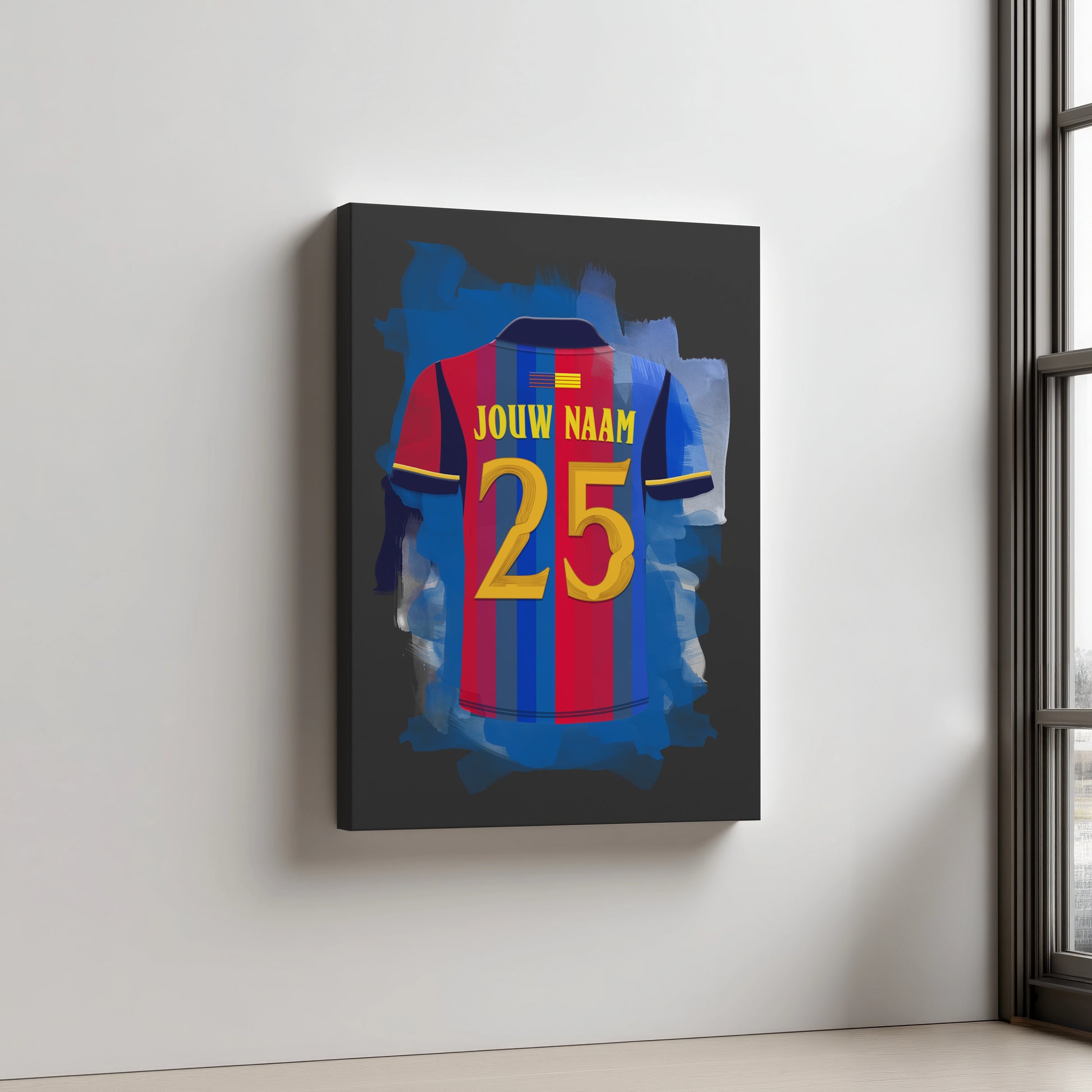FC Barcelona Voetbal Aluminium Dibond Wanddecoratie Mancave Decoratie