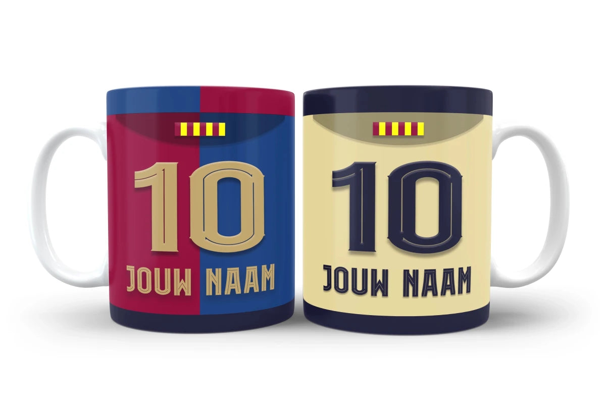 Gepersonaliseerde FC Barcelona Koffie Mok Bestellen Verjaardag