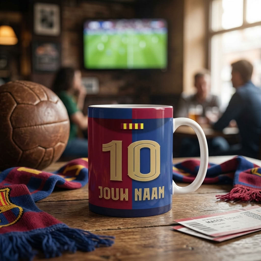 FC barcelona Mok Gepersonaliseerd Voetbal Cadeau