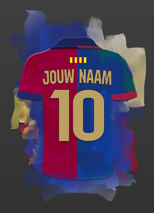 FC Barcelona Poster Met Naam