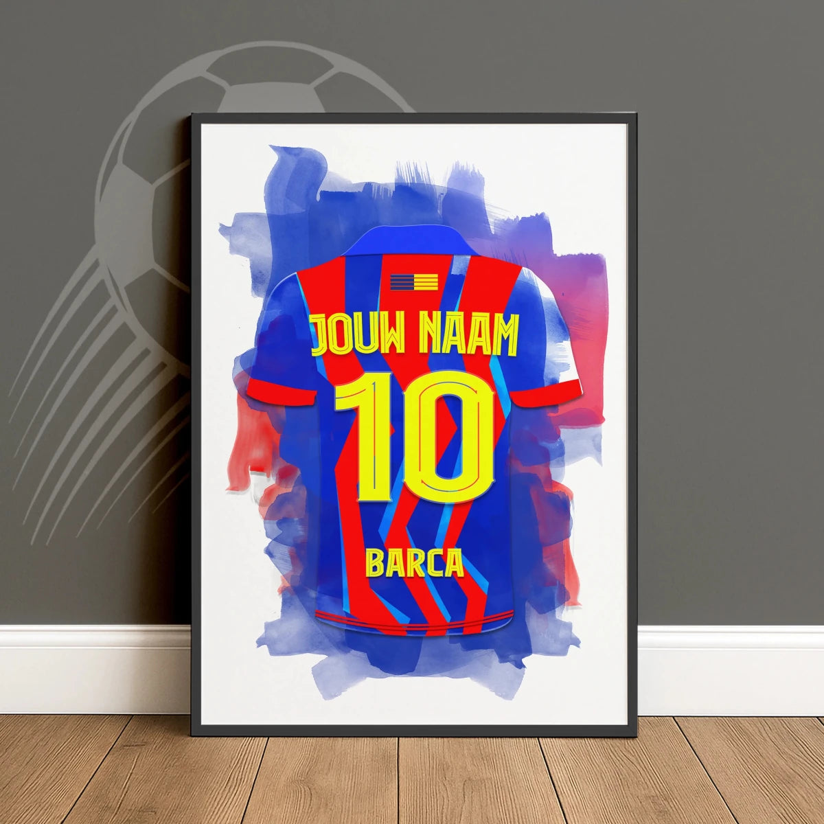 FC Barcelona Poster Met Naam Muurdecoratie