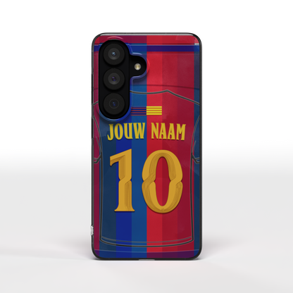 FC Barcelona Telefoonhoesje Met Eigen Naam Verjaardag Cadeau