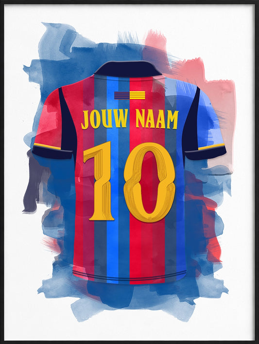 FC Barcelona Poster Met Naam Jongenskamer