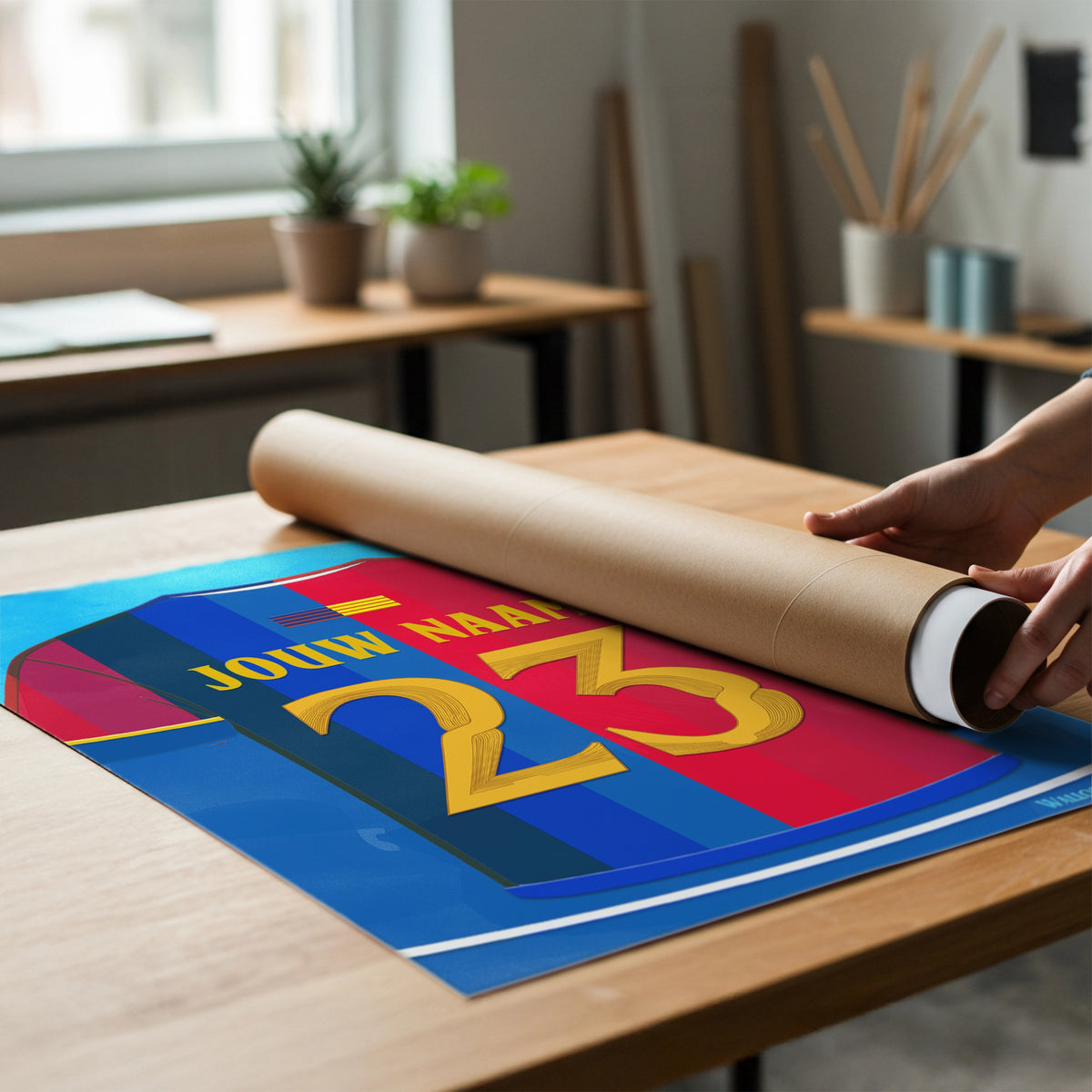 FC Barcelona Wanddecoratie Met Naam