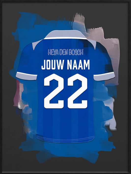 FC Den Bosch Voetbal Poster Met Personalisatie Voetbalfan Cadeau