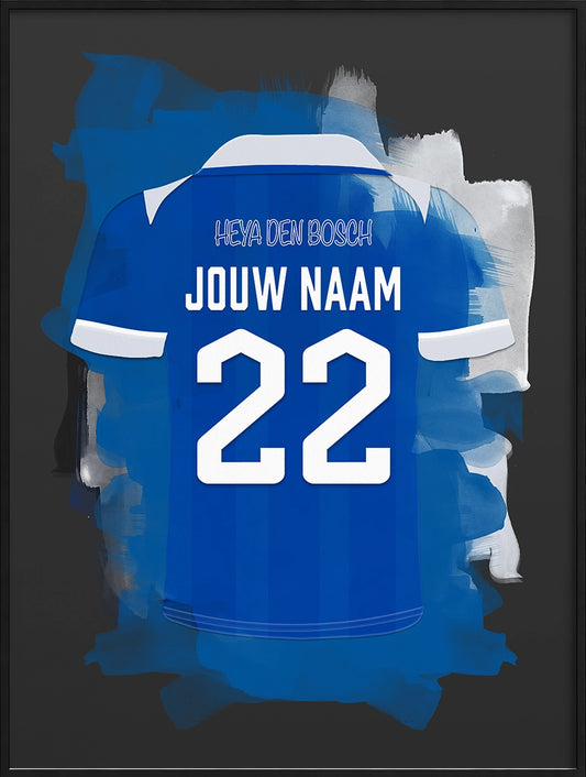 FC Den Bosch Voetbal Poster Gepersonaliseerd Verjaardag Cadeau