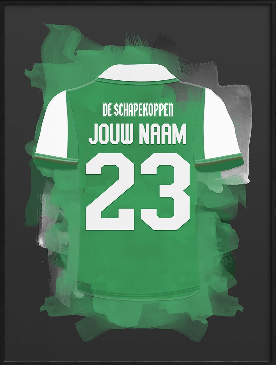 FC Dordrecht Voetbal Poster Gepersonaliseerd Voetbalfan Cadeau