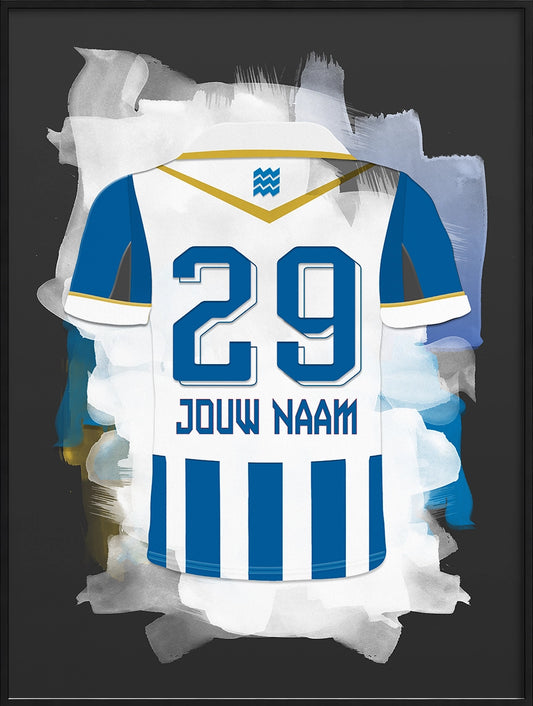 FC Eindhoven Voetbal Poster Gepersonaliseerd Voetbalfan Cadeau