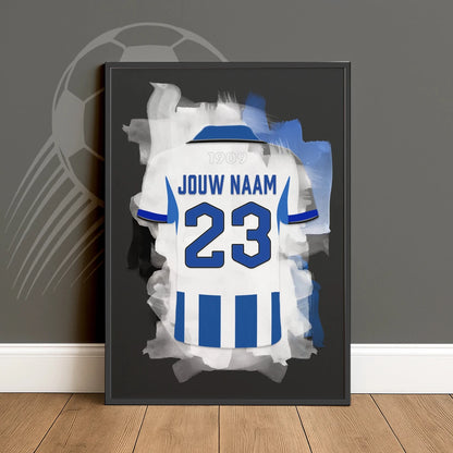 FC Eindhoven Voetbal Poster met Eigen Naam Jongenskamer Cadeau