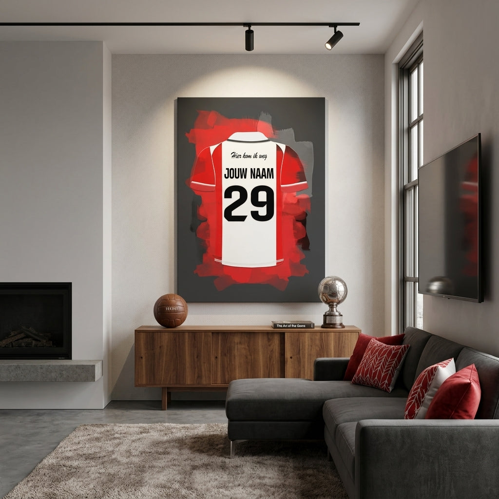 FC Emmen Voetbal Canvas Muurdecoratie Bestellen Voetbalfan