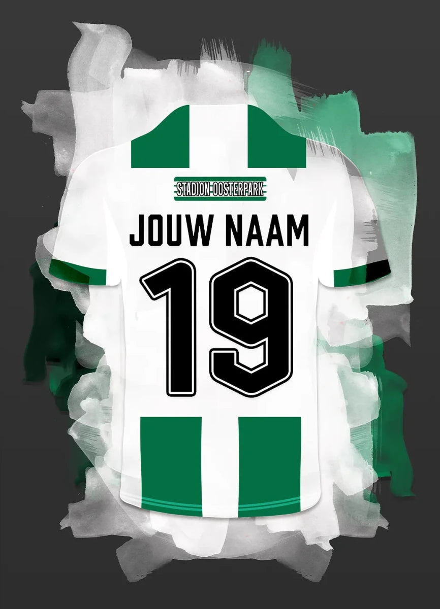 FC Groningen Voetbal Poster Met Naam