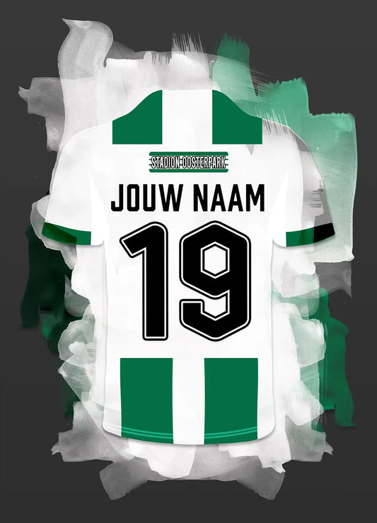 FC Groningen Voetbal Poster Met Naam