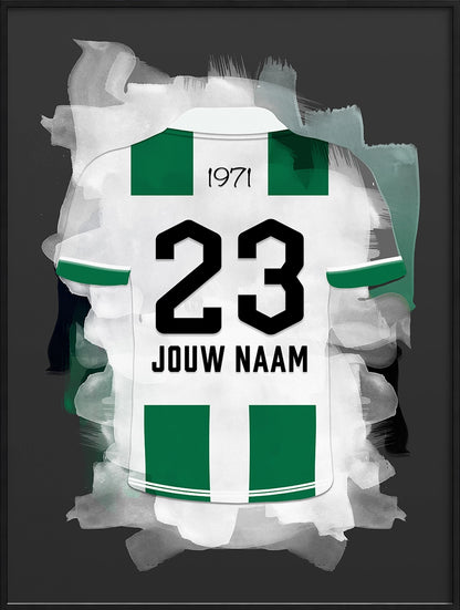 FC Groningen Voetbal Poster Gepersonaliseerd Voetbal Cadeau