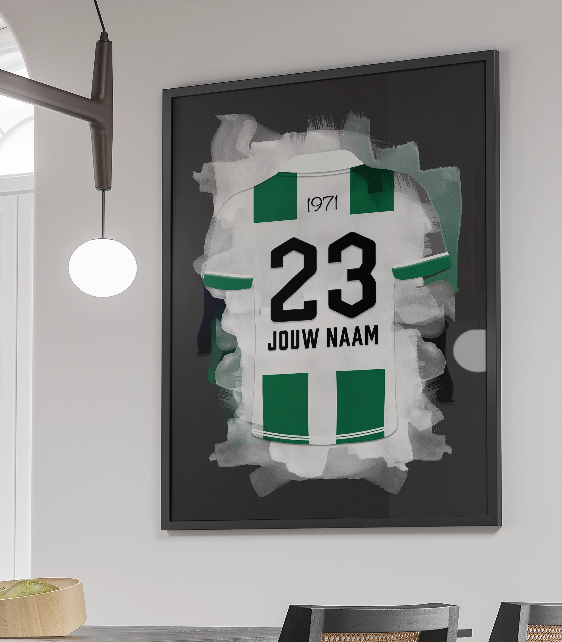 FC Groningen Voetbal Poster Met Eigen Naam Verjaardag Cadeau Man