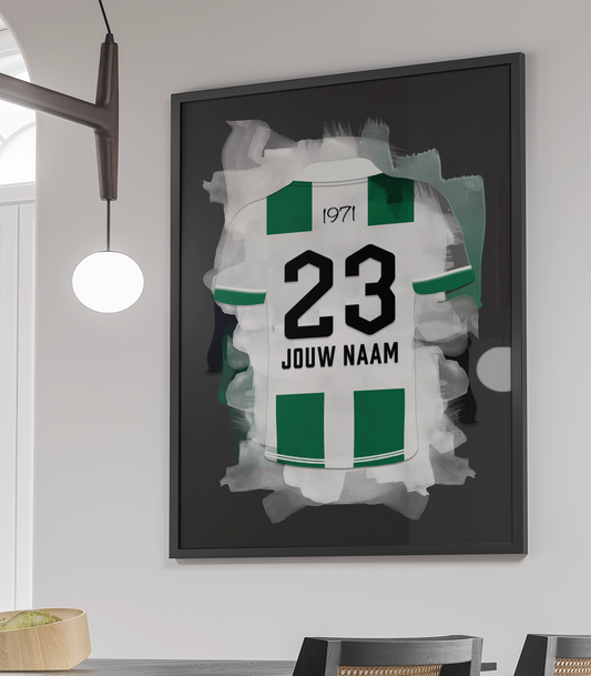 FC Groningen Voetbal Poster Met Eigen Naam Verjaardag Cadeau Man