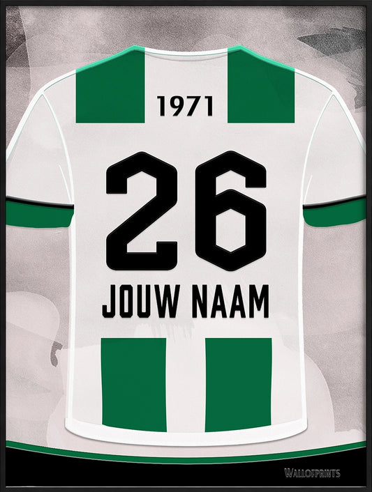 FC Groningen Wanddecoratie Gepersonaliseerd