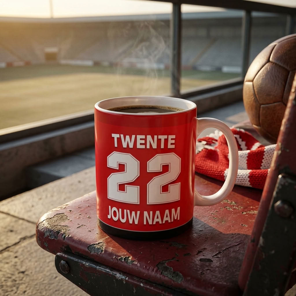 FC Twente Mok Gepersonaliseerd Voetbal Cadeau