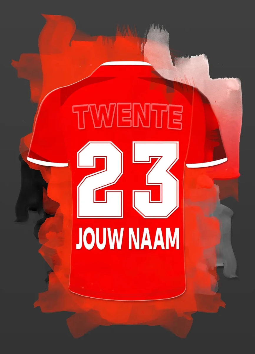 FC Twente Enschede Voetbal Poster Met Personalisatie